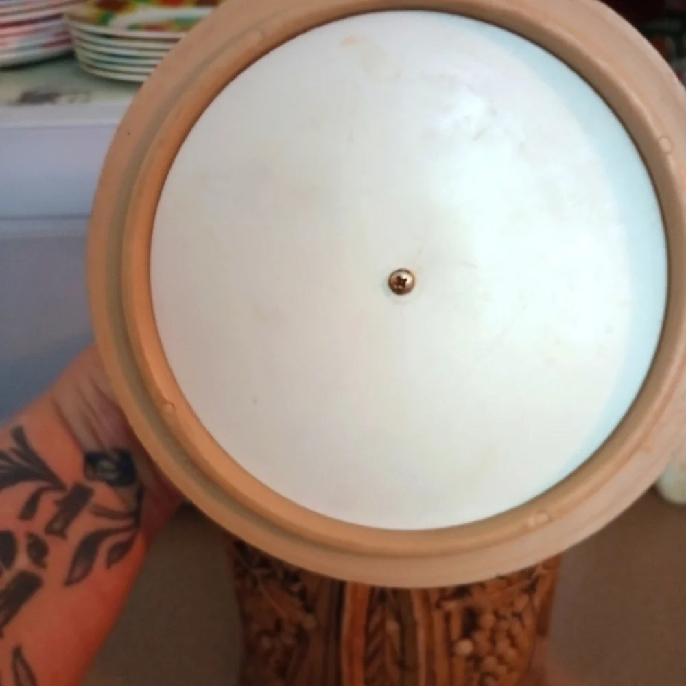 Vintage Plastic Faux Wood Ice Bucket